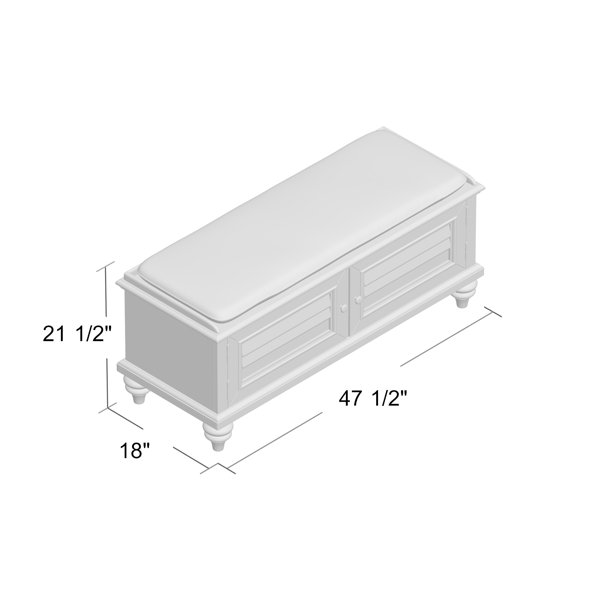 Harrison Wood Storage Bench & Reviews Joss & Main
